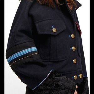 Free People Eisenhower Cropper Military Jacket